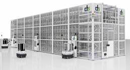 תמונה 1: המחסנים החכמים והעגלות האוטונומיות של CTS.